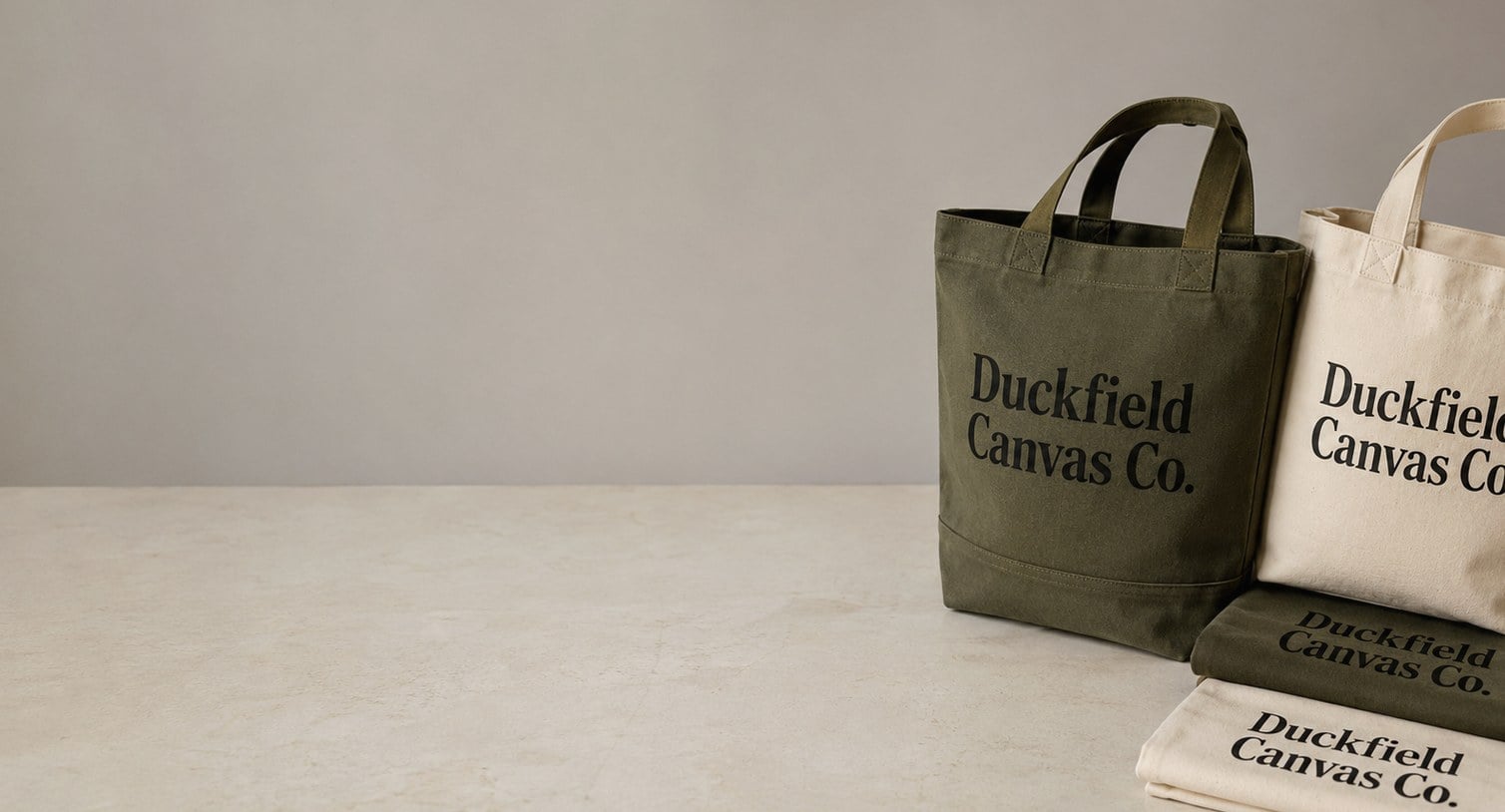 Custom printed canvas bags with logo