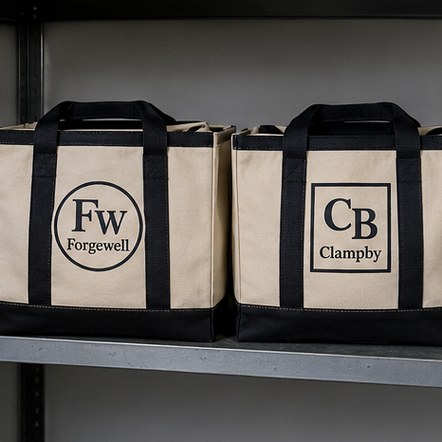 Customized canvas bags for hardware, trades and tool suppliers