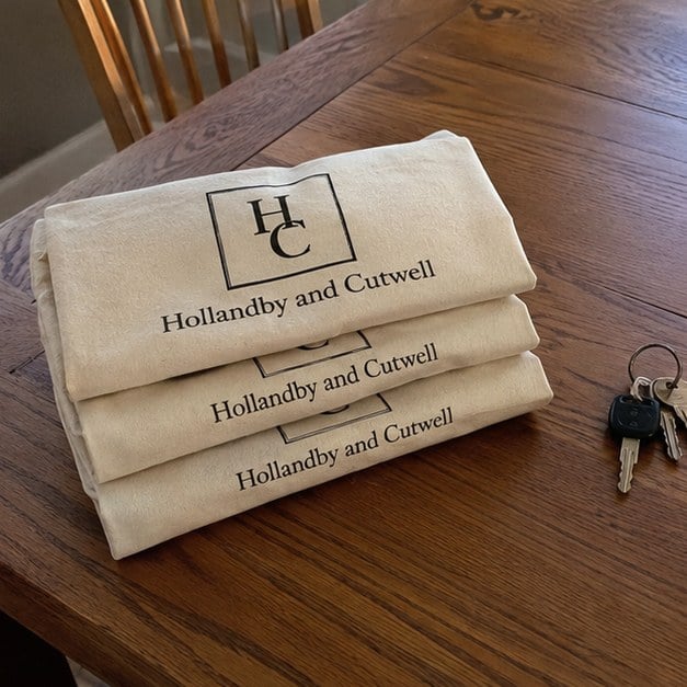 Personalized canvas bags — customer photo