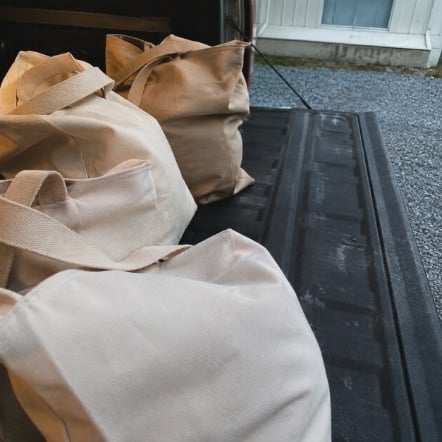 Promotional custom canvas bags with company logo